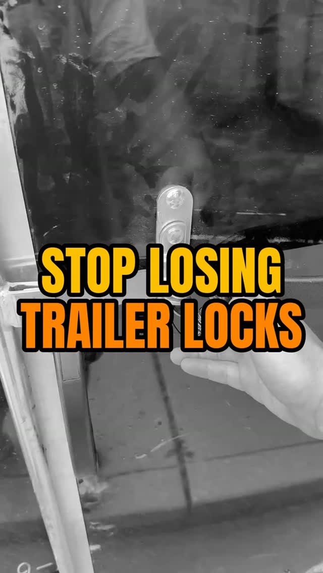 if you take locks off trailers for a living, quit setting them down somewhere.
pop it open and clip it right back onto the hasp. it stays with the door all day and it's already there when you close up. no walking the fender with a phone light at the end of the night looking for a lock somebody set